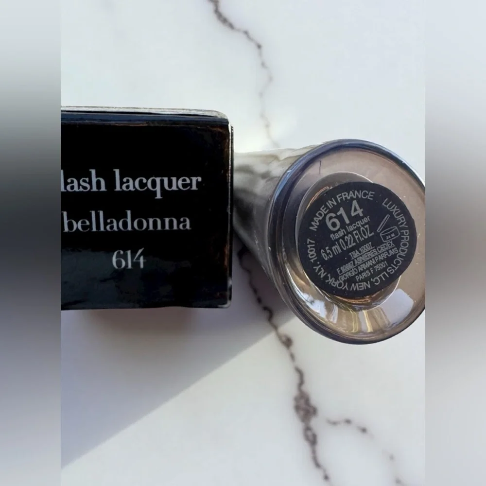 GIORGIO ARMANI (614) BELLADONNA FLASH LACQUER CRYSTAL SHINE GLOSS. NEW IN BOX.